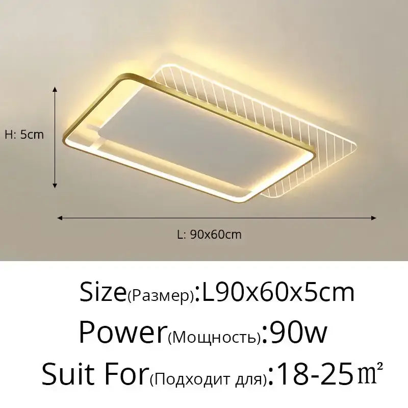 DecorBites™ LED Ceiling Lights: Modern Minimalist for Bedroom Living Room Kitchen Study Warm Home