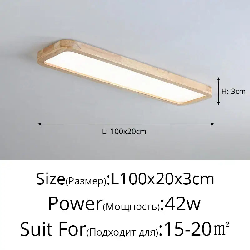 DecorBites™ LED Ceiling Lights: Modern Nordic Kitchen Study Living Room Dimmable Remote Control
