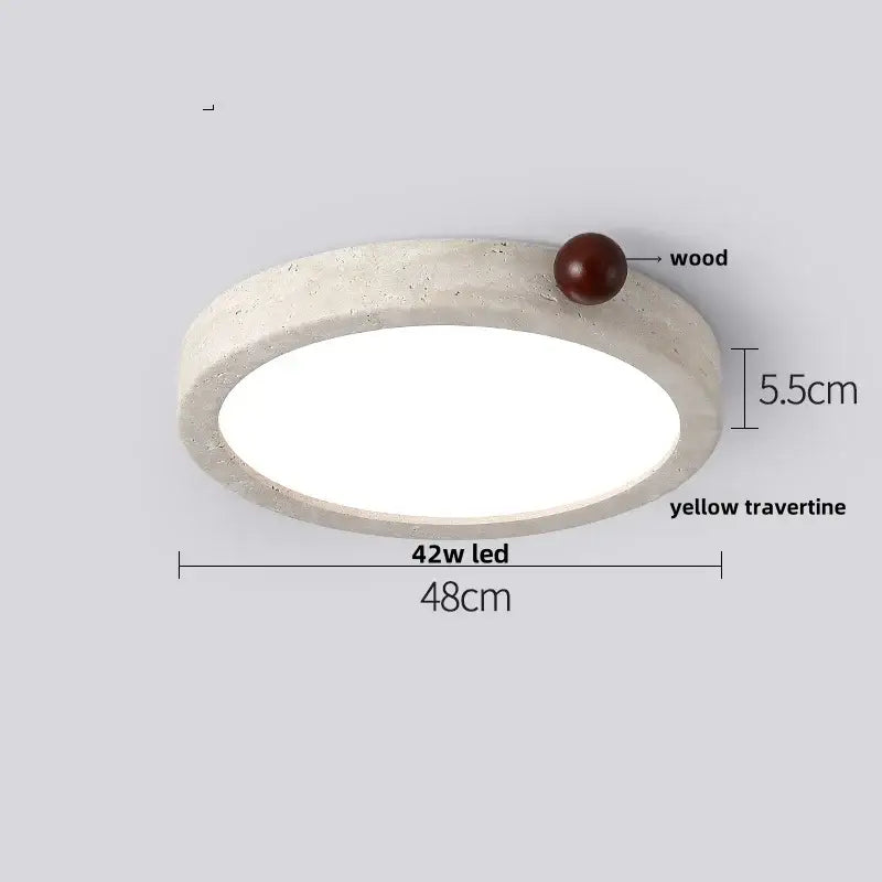 DecorBites™ LED Ceiling Lights Modern Nordic White Stone Plafond Lamp