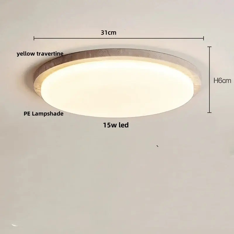 DecorBites™ LED Ceiling Lights Modern Nordic White Stone Plafond Lamp