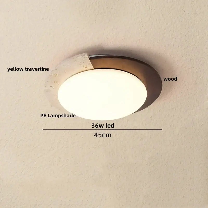 DecorBites™ LED Ceiling Lights Modern Nordic White Stone Plafond Lamp