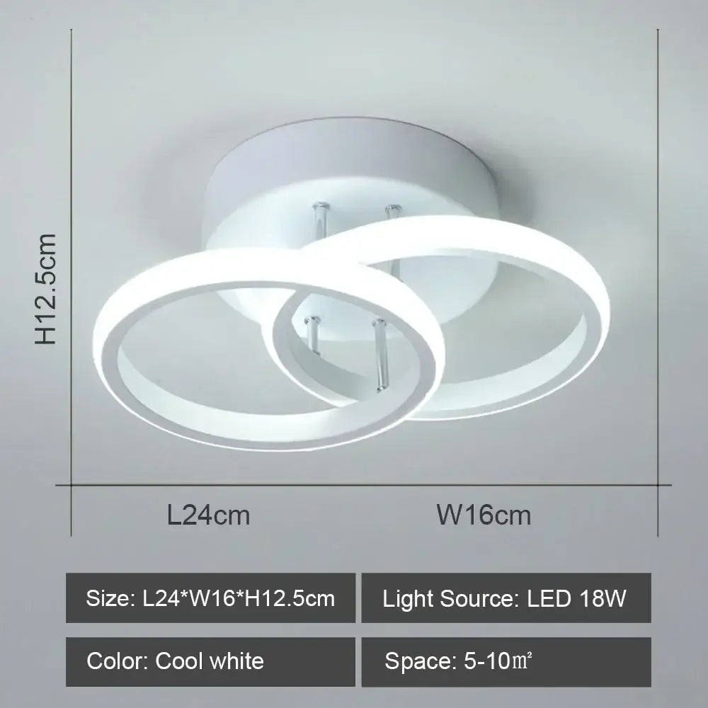 DecorBites™ LED Ceiling Lights: Modern Shade for Home & Living Room Lighting
