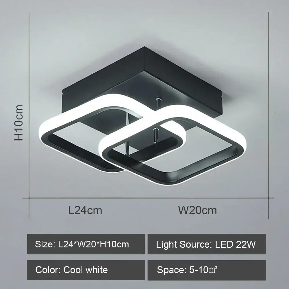 DecorBites™ LED Ceiling Lights: Modern Shade for Home & Living Room Lighting