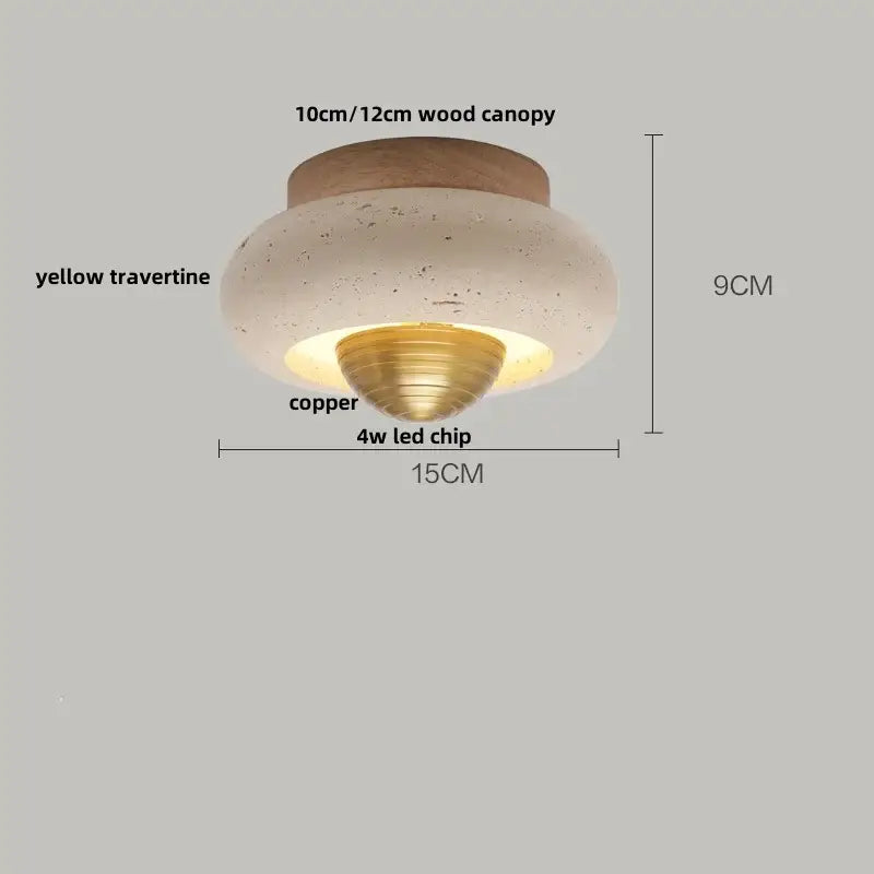 DecorBites™ LED Ceiling Lights Modern Style Balcony Living Room Cave Stone Decor
