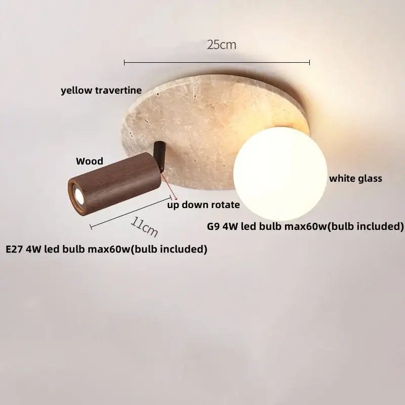 DecorBites™ LED Ceiling Lights Modern Style Balcony Living Room Cave Stone Decor