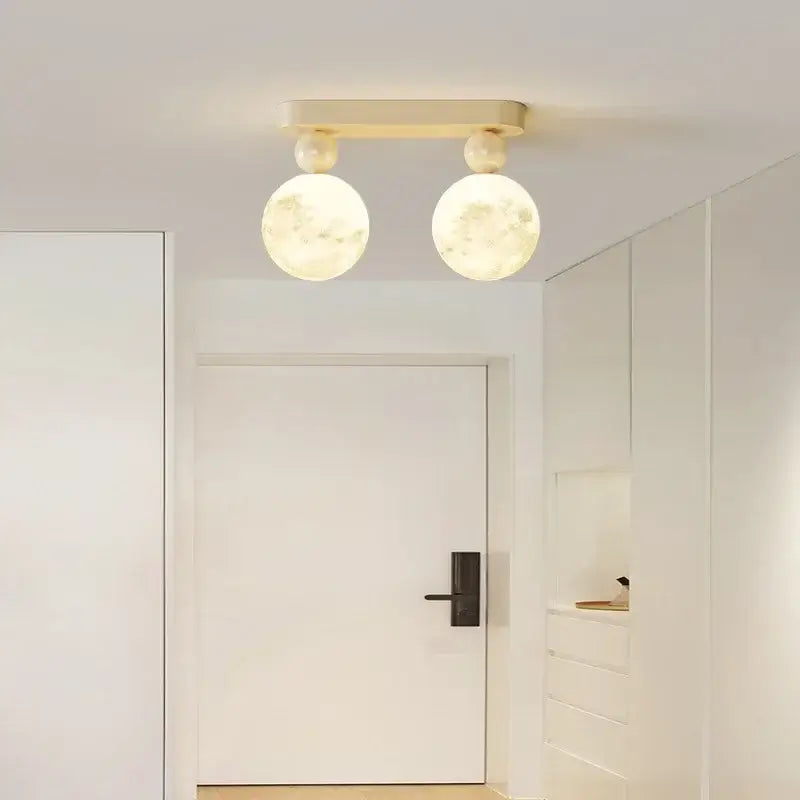 DecorBites™ LED Ceiling Moon Wall Lamp Minimalist Bedroom Lighting Fixture