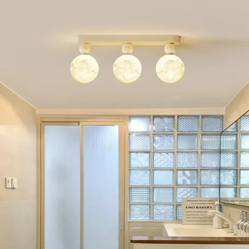 DecorBites™ LED Ceiling Moon Wall Lamp Minimalist Bedroom Lighting Fixture