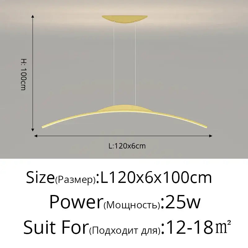 DecorBites™ LED Ceiling Pendant Lamp: Minimalist Chandelier, Height Adjustable, Home Decor Solution
