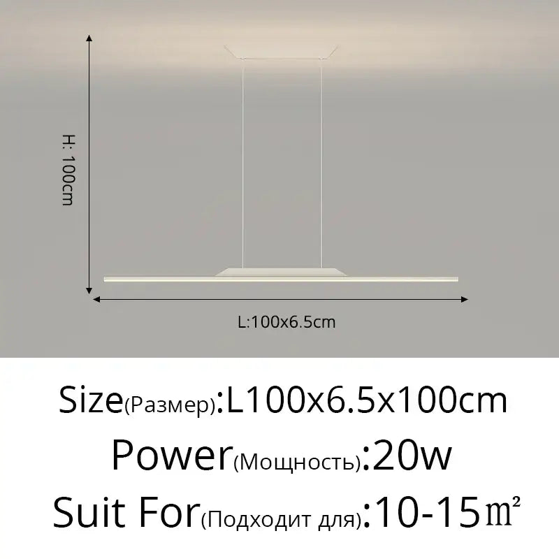 DecorBites™ LED Ceiling Pendant Lamp: Minimalist Chandelier, Height Adjustable, Home Decor Solution