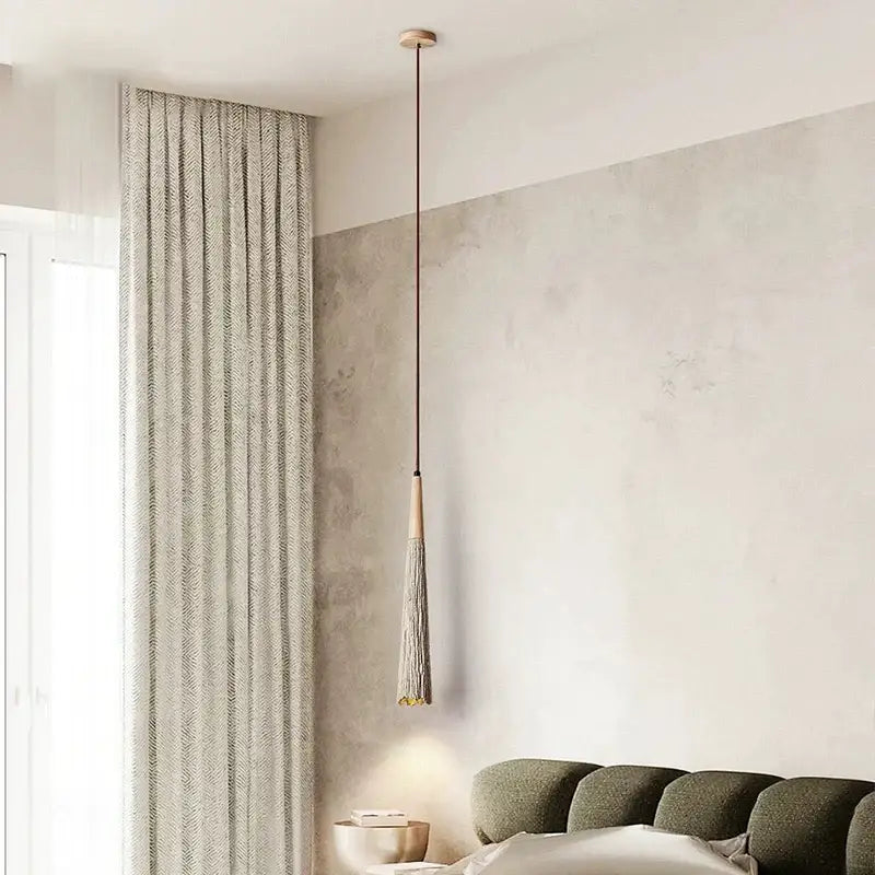 DecorBites™ LED Cement Cream Chandelier Pendant Lamp for Bedroom Bedside and Bar