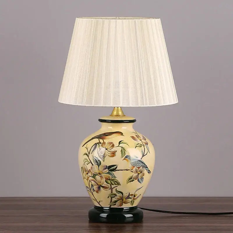 DecorBites™ LED Ceramic Table Lamp for Living Room, Bedroom, Study - Home Decor Lighting