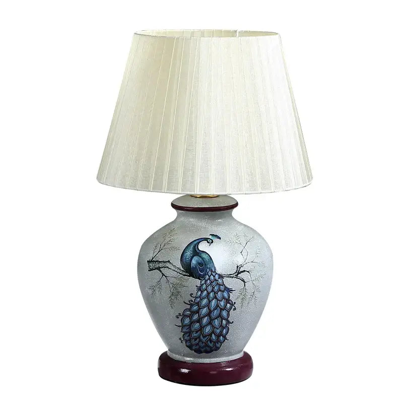 DecorBites™ LED Ceramic Table Lamp for Living Room, Bedroom, Study - Home Decor Lighting