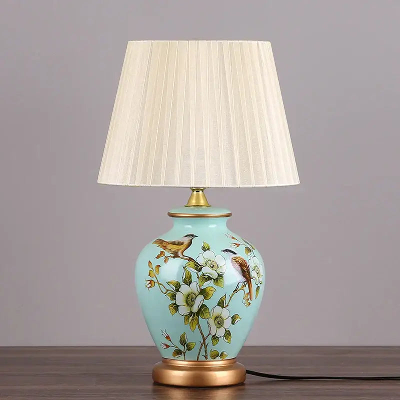 DecorBites™ LED Ceramic Table Lamp for Living Room, Bedroom, Study - Home Decor Lighting