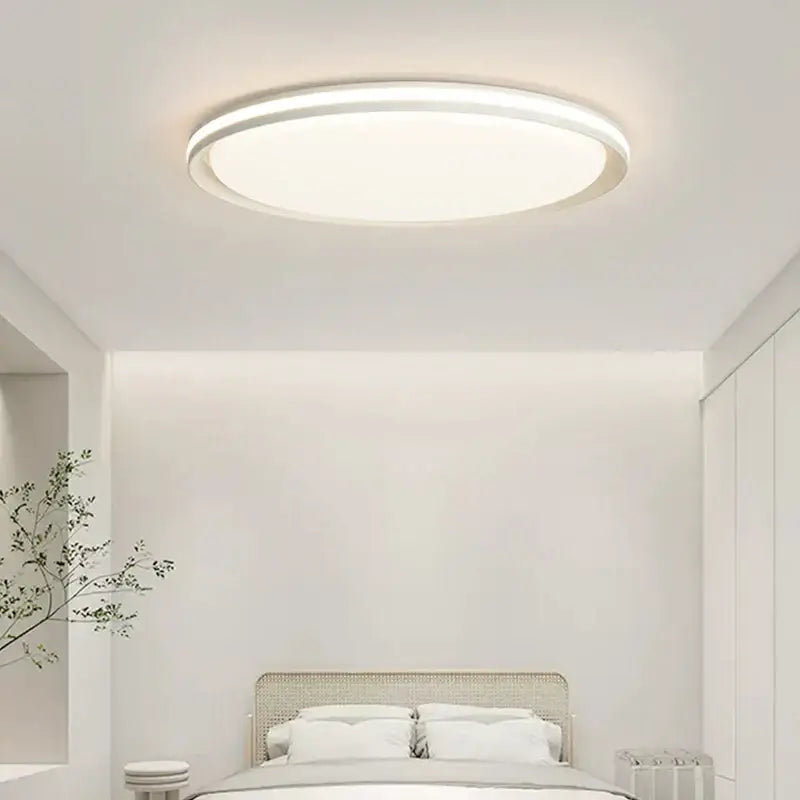 Modern white rectangular led chandelier for living room soft light