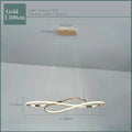 DecorBites™ LED Chandelier Dining Kitchen Living Room Electroplated Upholstery Light