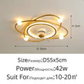 DecorBites™ LED Chandelier Electric Fan Ceiling Lights for Modern Home Decor