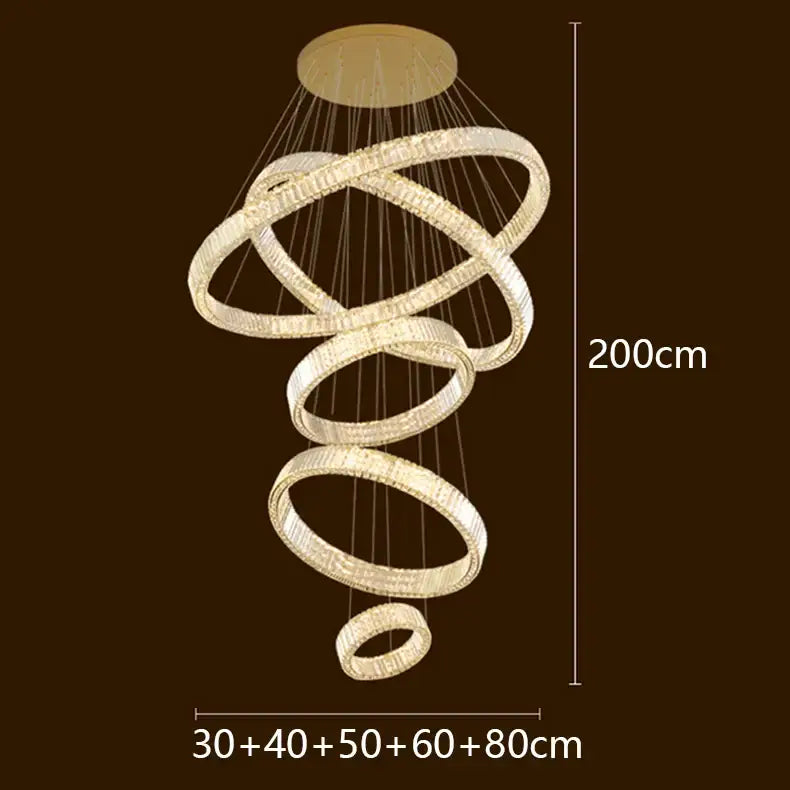 DecorBites™ LED Chandelier for Modern Bedroom Living Room Decor Lighting