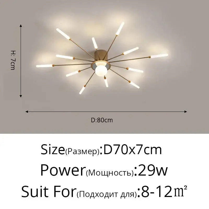 DecorBites™ LED Chandelier for Modern Living Kids Room Bedroom Hall Lighting Decor