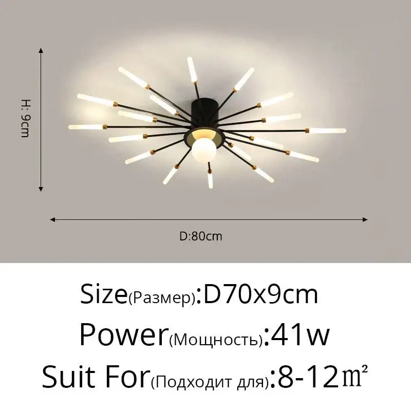 DecorBites™ LED Chandelier for Modern Living Kids Room Bedroom Hall Lighting Decor