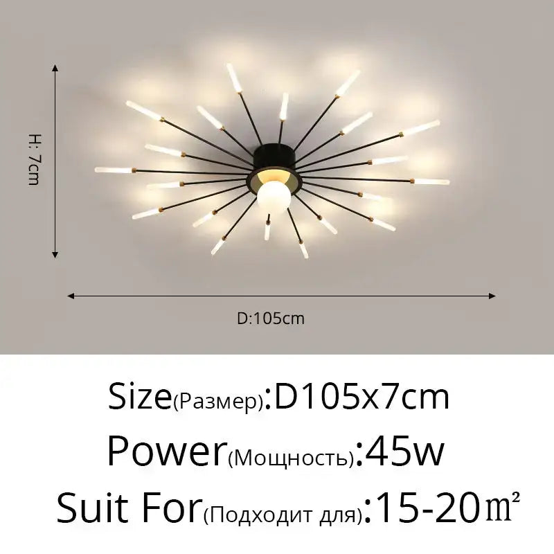 DecorBites™ LED Chandelier for Modern Living Kids Room Bedroom Hall Lighting Decor