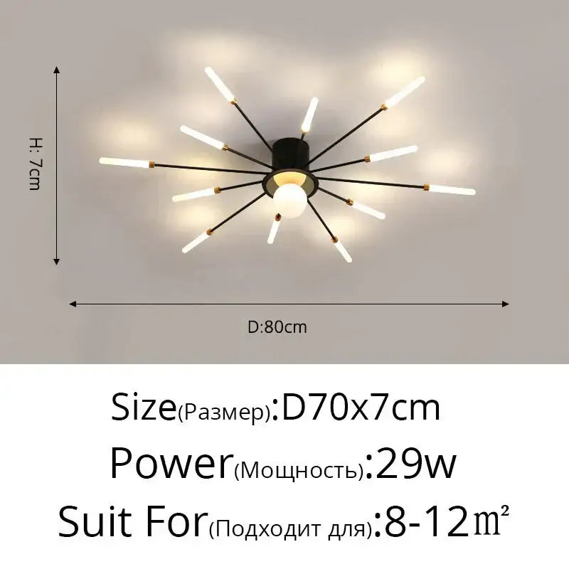 DecorBites™ LED Chandelier for Modern Living Kids Room Bedroom Hall Lighting Decor
