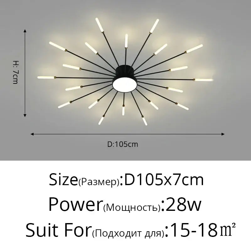 DecorBites™ LED Chandelier for Modern Living Kids Room Bedroom Hall Lighting Decor