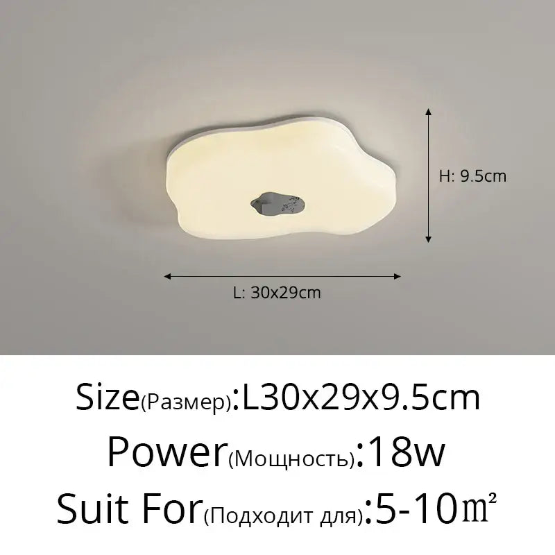 Modern minimalist off-white decorbites led chandelier living room light