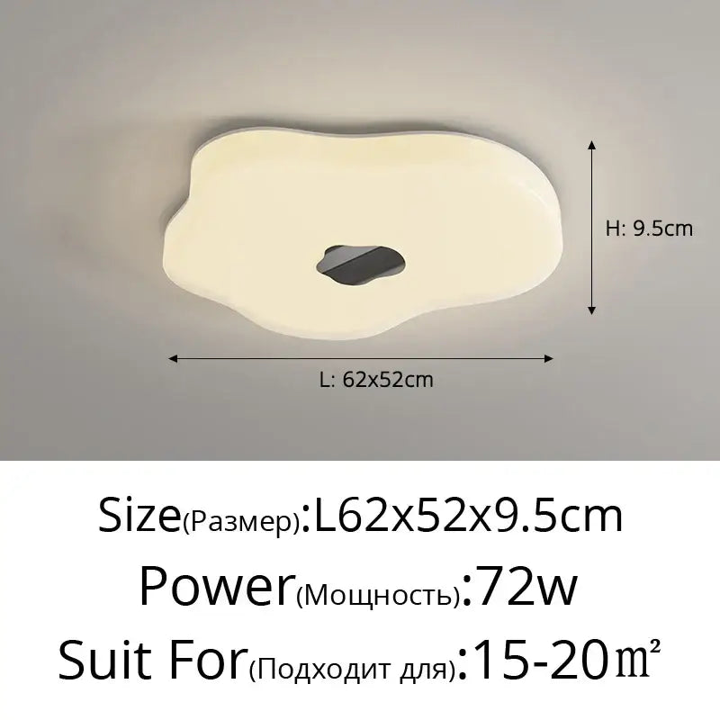 Modern minimalist off-white decorbites led chandelier living room light