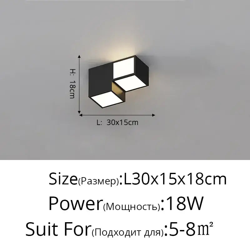 Modern white geometric decorbites led chandelier for living room