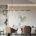 Modern minimalist black decorbites led chandelier for office