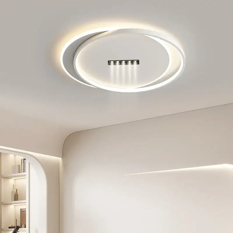 Modern black & white led chandelier lights living room spotlight