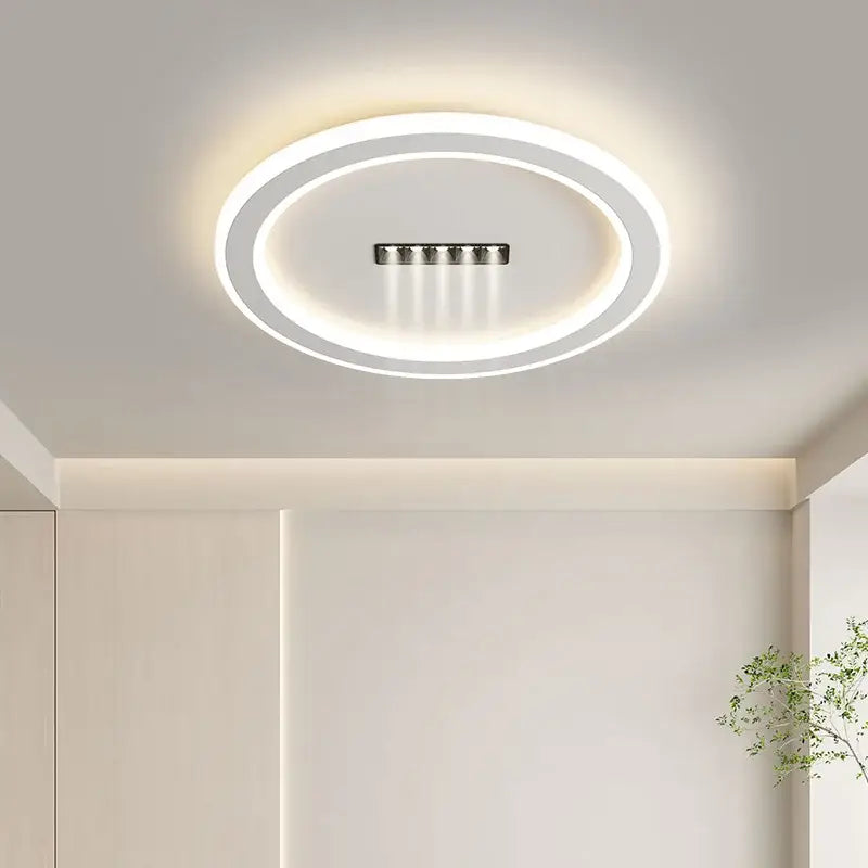 Modern black & white led chandelier lights living room spotlight
