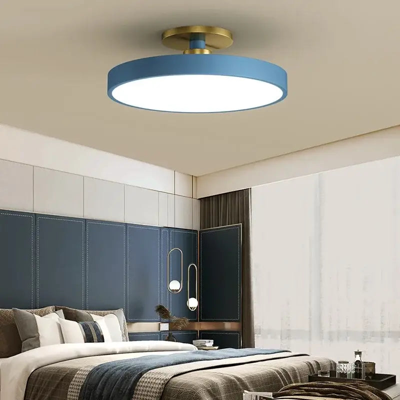 Modern black and brass led chandelier lights for living room