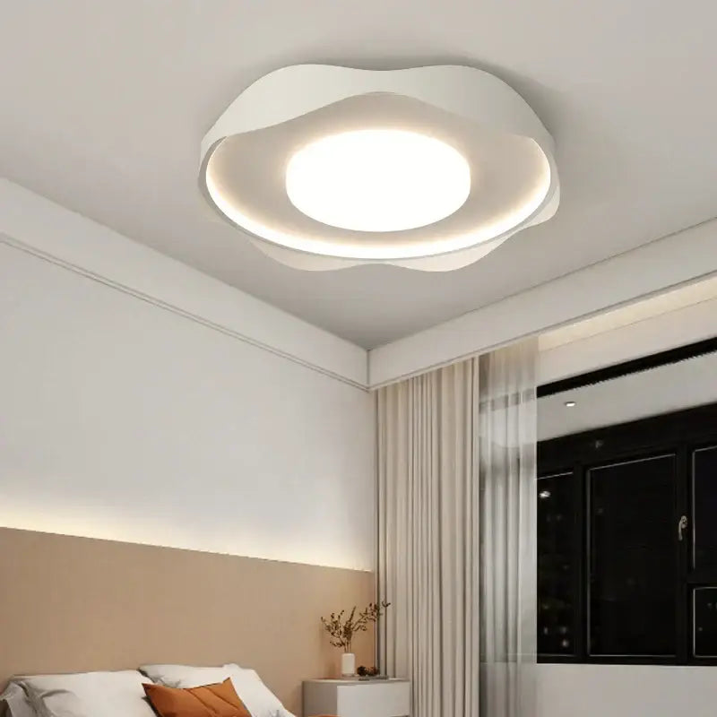 Modern black & white led chandelier lights for kitchen dining room