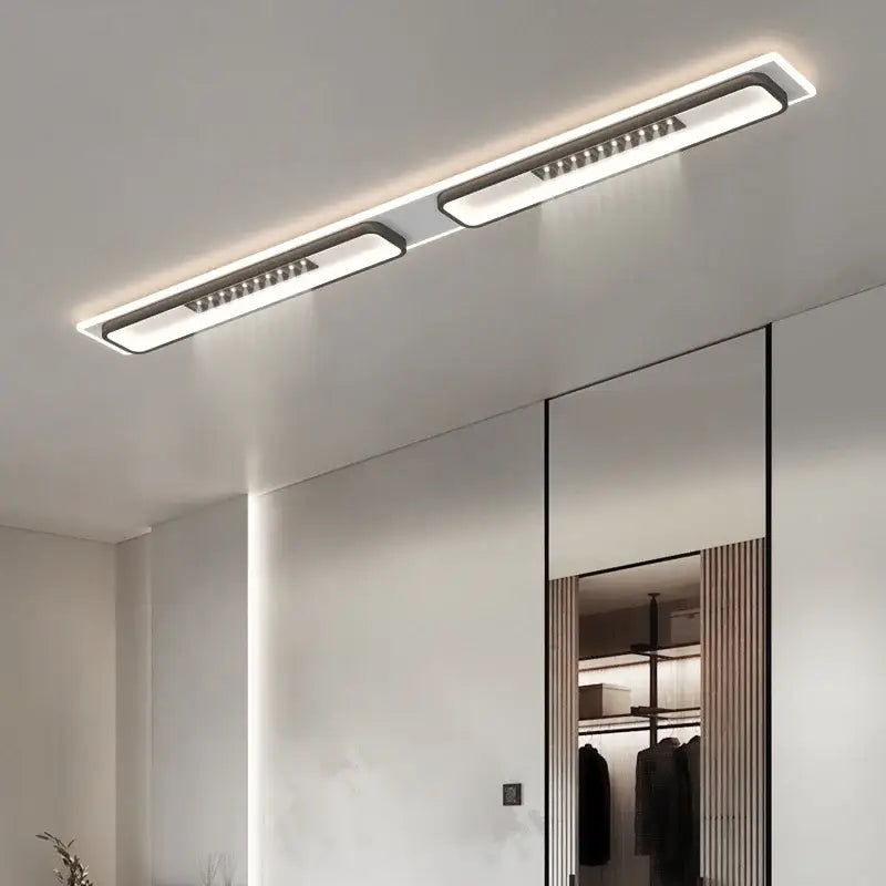 Modern minimalist black & white led chandelier lights living room