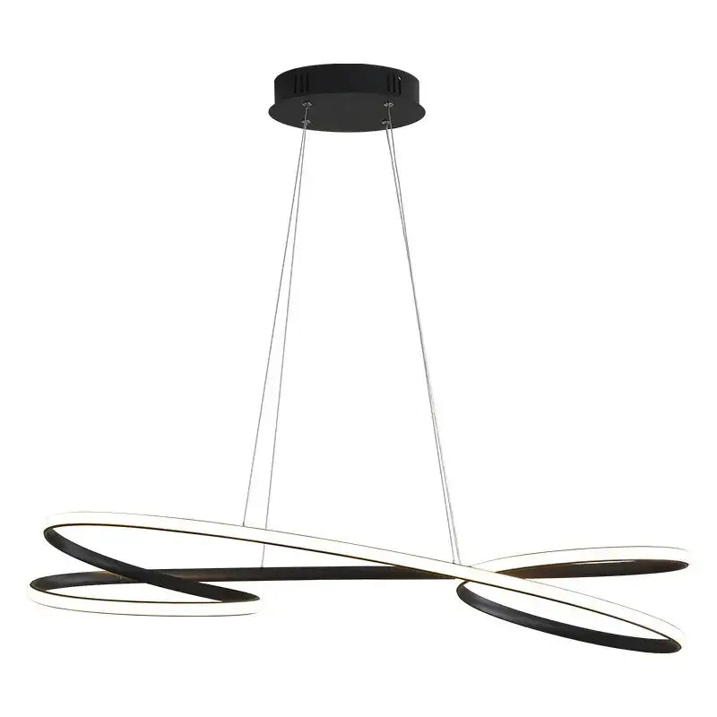 Modern black & white decorbites led chandelier dining room light