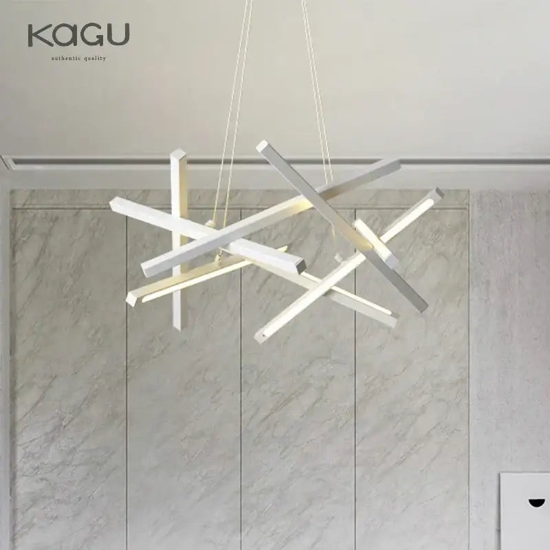 Modern black & gold decorbites led chandelier living room pendant light