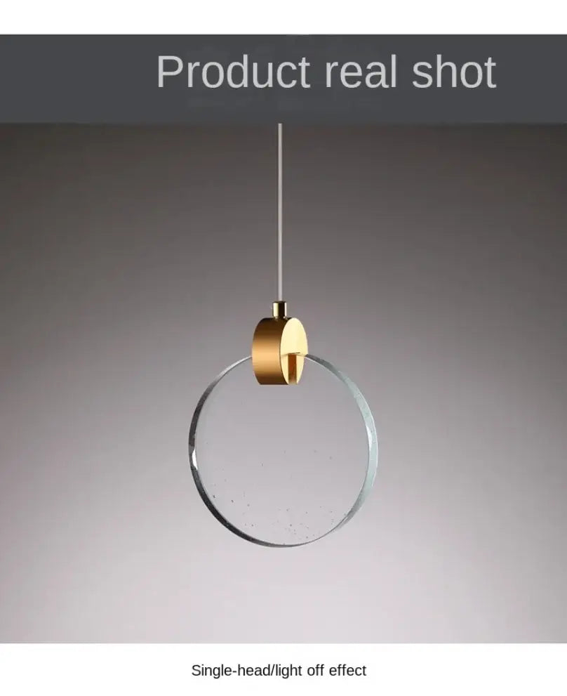 DecorBites™ LED Crystal Pendant Light for Bedroom and Bathroom