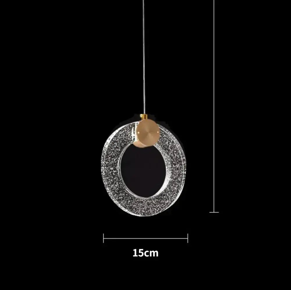 DecorBites™ LED Crystal Pendant Light for Bedroom and Bathroom