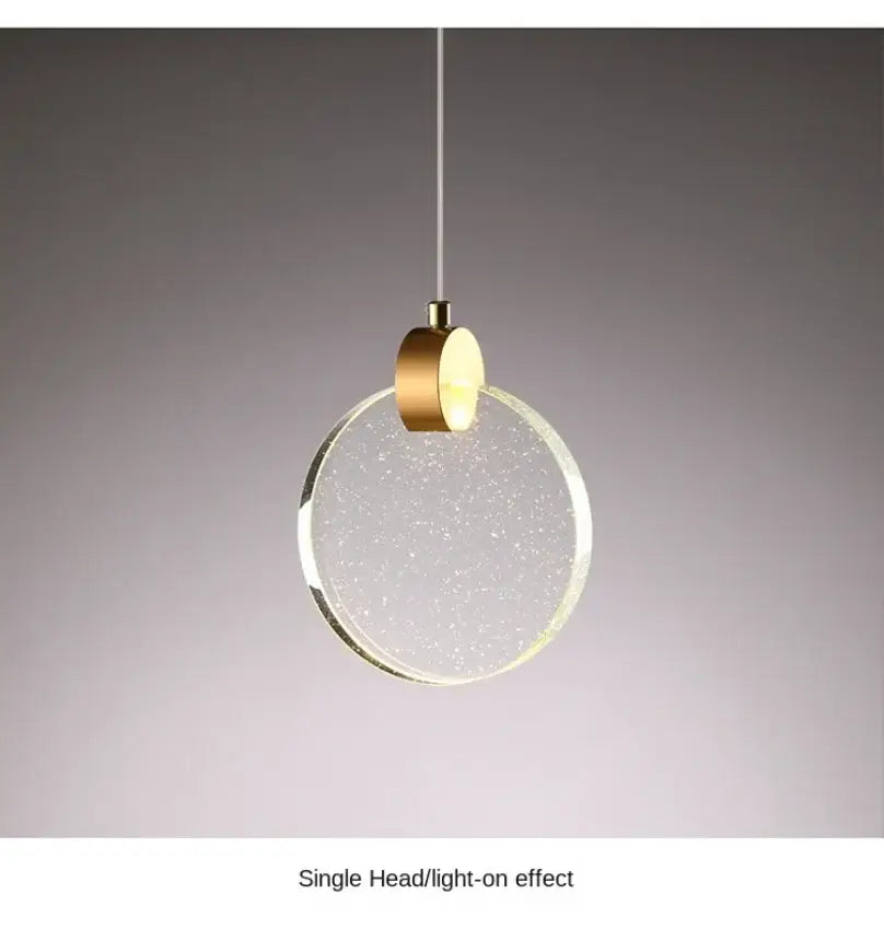 DecorBites™ LED Crystal Pendant Light for Bedroom and Bathroom