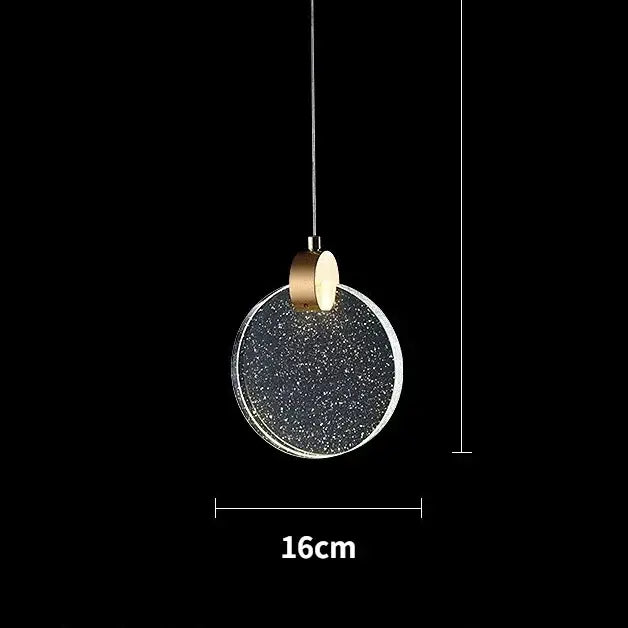 DecorBites™ LED Crystal Pendant Light for Bedroom and Bathroom