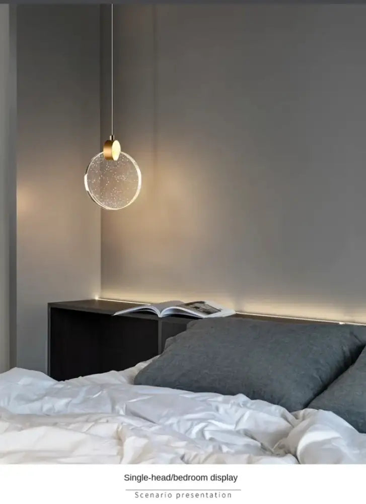 DecorBites™ LED Crystal Pendant Light for Bedroom and Bathroom