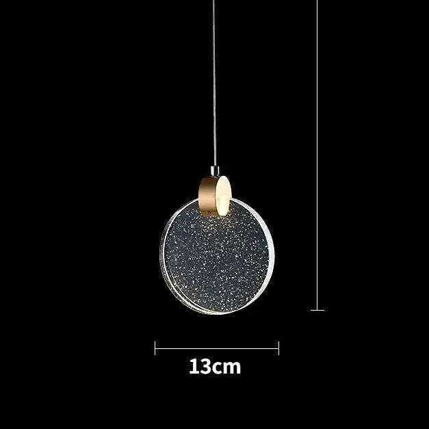 DecorBites™ LED Crystal Pendant Light for Bedroom and Bathroom