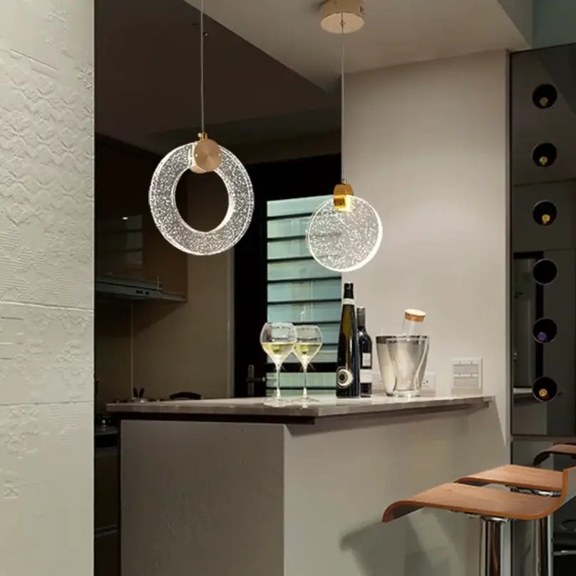 DecorBites™ LED Crystal Pendant Light for Bedroom and Bathroom