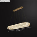 Decorbites™ led crystal pendant light with gold ceiling light and stainless steel island design for restaurants