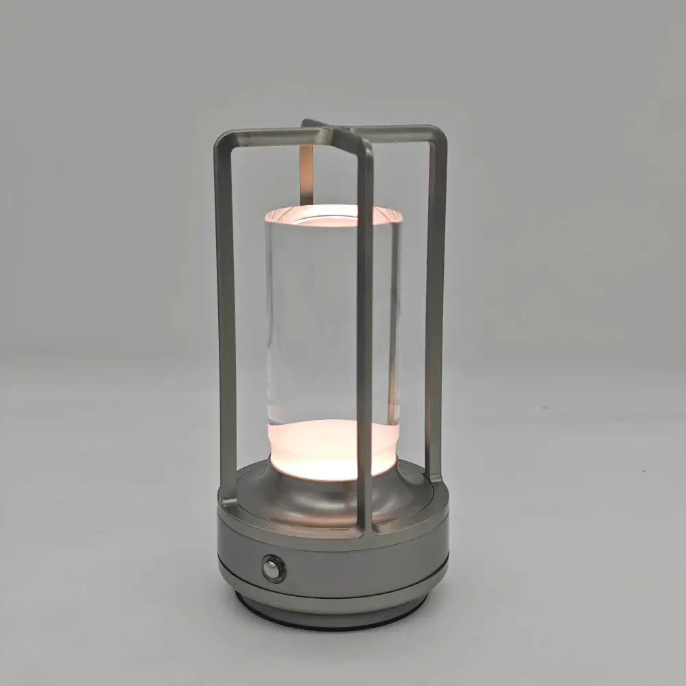 DecorBites™ LED crystal table lamp Plastic Rechargeable touch night lamp Bedroom Bedside table lamp Restaurant decorative lamp