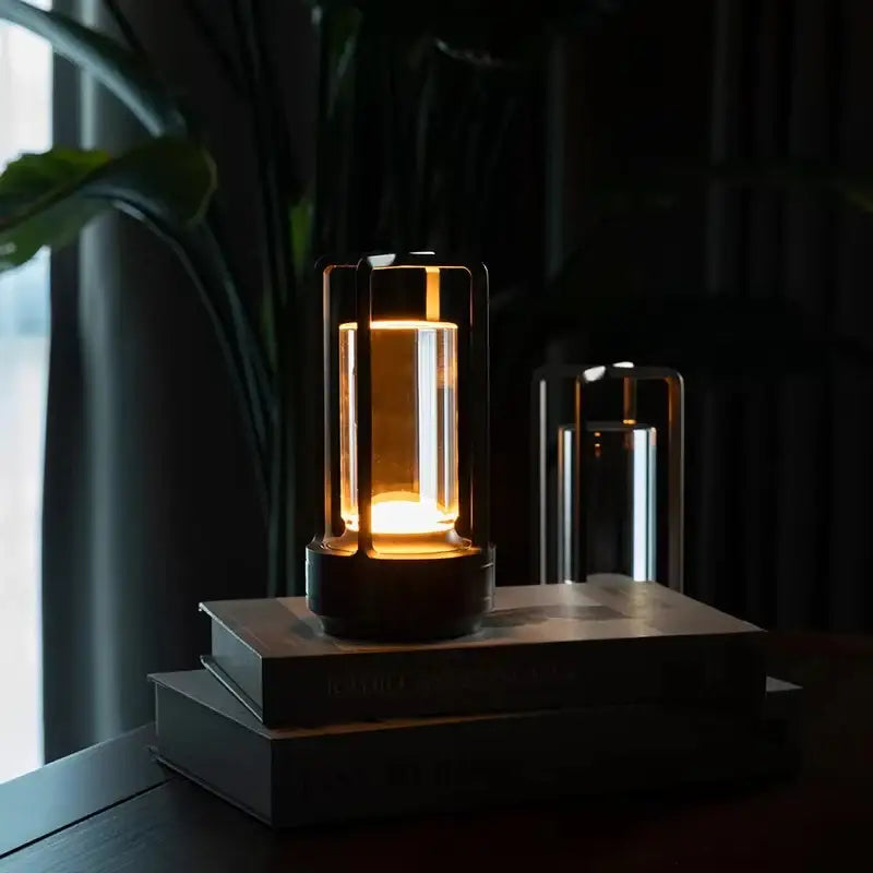 DecorBites™ LED crystal table lamp Plastic Rechargeable touch night lamp Bedroom Bedside table lamp Restaurant decorative lamp