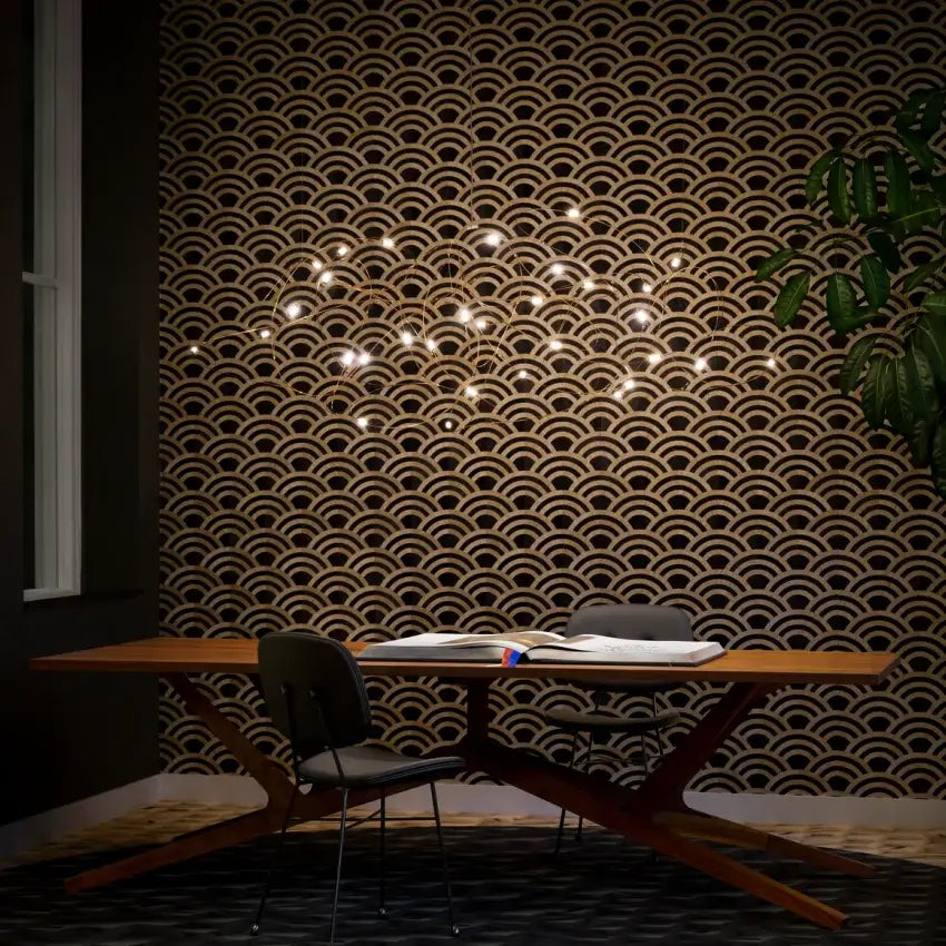 DecorBites™ LED Firefly Chandelier for Hotel and Kitchen
