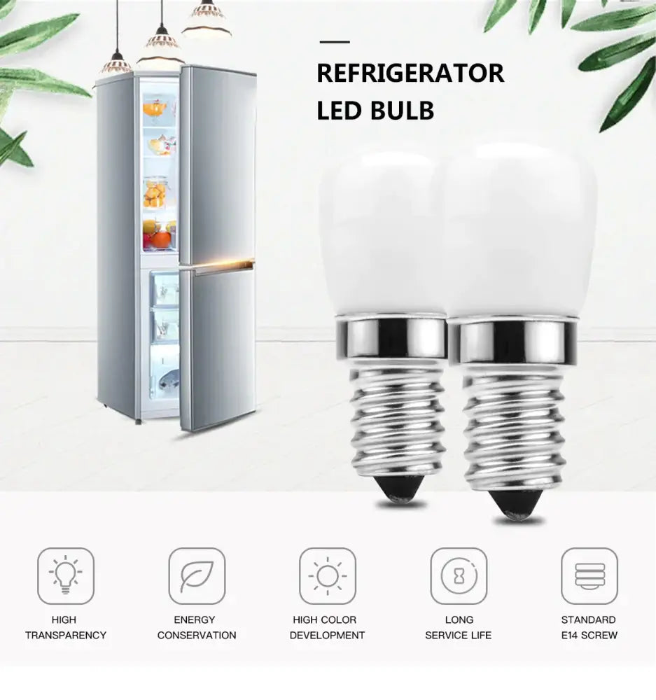 Decorbites led fridge bulb 2 pack white warm kitchen light replacement