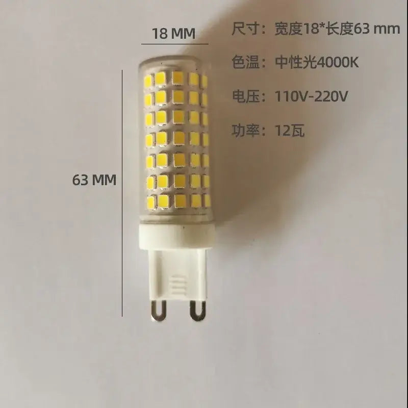 Modern cylindrical warm natural white led g9 bulb kitchen light